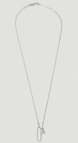 SAINT LAURENT (YSL) Collana Saint Laurent Saint Laurent Sim chiave e strass charm nuova con scatola!