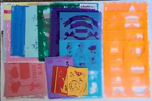 Menge 50+ Fiskars karierte Delta-Vorlage Schablone hart & weich Kunststoff Sammelalbum Handwerk - Bild 1 von 12