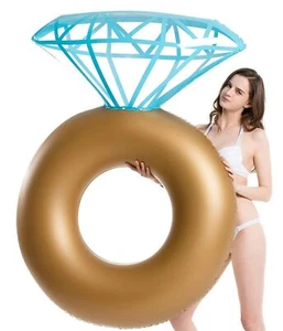 Jasonwell Inflatable Diamond Ring Pool Float - Engagement Ring Bachelorette P... - Picture 1 of 8