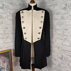Future Ozbek Jacke Frack Zirkus Pirat 80er Metallknöpfe Kurzmantel Longblazer - Bild 1 von 10