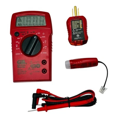 Kit Multímetro Digital Gardner Bender GDT-311 NUEVO Sin Caja con GFCI y Probador de Línea Foto 1 de 4