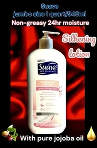 Suave Loción Corporal Silkening con Aceite de Jojoba Puro JUMBO 946ml/32oz No Grasa 24 horas - Imagen 1 de 24