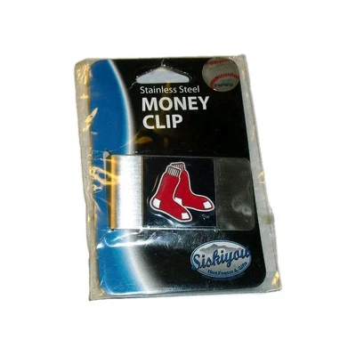 Carteira Boston Red Sox metal clipe dinheiro nova MLB - Imagem 1 de 2
