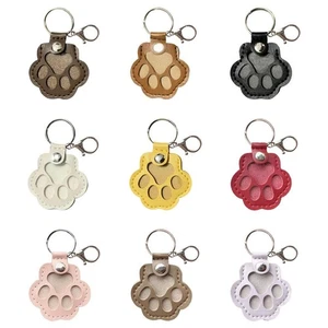 Cat Dog Cute Leather Paw Keychain Pet Hair Keepsake Keyring for Bag Purse UK✅️ - Bild 1 von 33