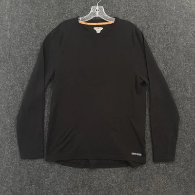 Рубашка мужская шерстяная Omni размер XL черная с длинным рукавом шерстяная смесь круглый вырез уличная базовая - Изображение 1 из 4