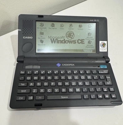 Computadora de bolsillo Cassiopeia A-11 4 MB - RARA vintage PDA / - Casio - Windows CE Foto 1 de 4