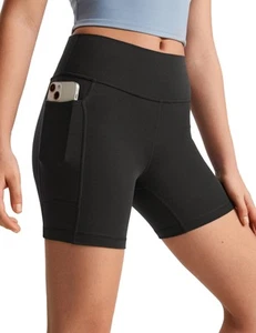 Girls Butterluxe Athletic High Waist Biker Shorts with Pockets - Lounge Activ... - Picture 1 of 5