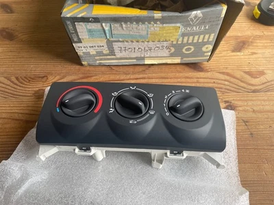 Renault Clio 2 01-08 NEW GENUINE manual heater control panel 7701067034 24C2 - Image 1 of 4