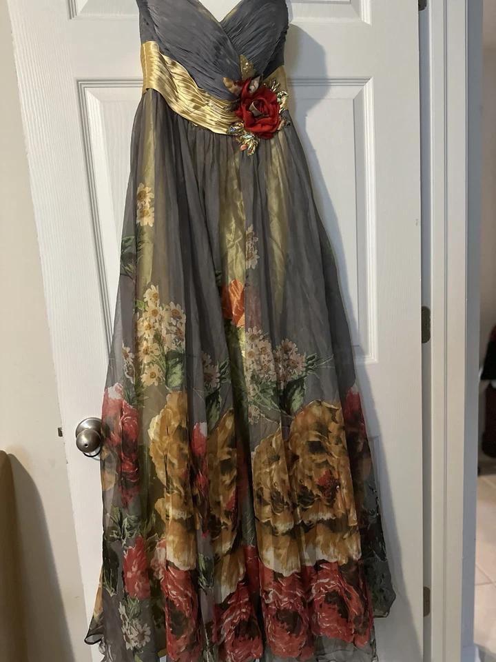 Vestido largo Tony Bowls talla 8 novias noche de criada  Foto 1 de 4