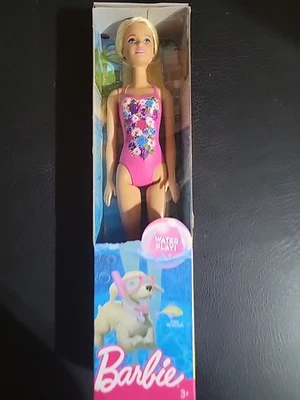 美泰芭比娃娃水玩金发海滩娃娃 — 第 1/3 张图片