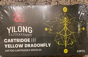Yilong Tattoo Supply Cartridge III Yellow Dragon Tattoo Cartridges Needles - Picture 1 of 3