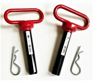 2 GOLIATH INDUSTRIAL RED HANDLE 7/8 X 4" TRACTOR HITCH PINS WAGON TRAILER RHP78S - Picture 1 of 1