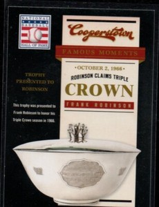 2012 Panini Cooperstown FAMOUS MOMENTS #19 Frank Robinson CINCINNATI REDS 89