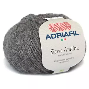 Adriafil Sierra Andina Charcoal Grey (88) 100% Alpaca 4ply / DK Yarn / Wool 50g - Picture 1 of 1