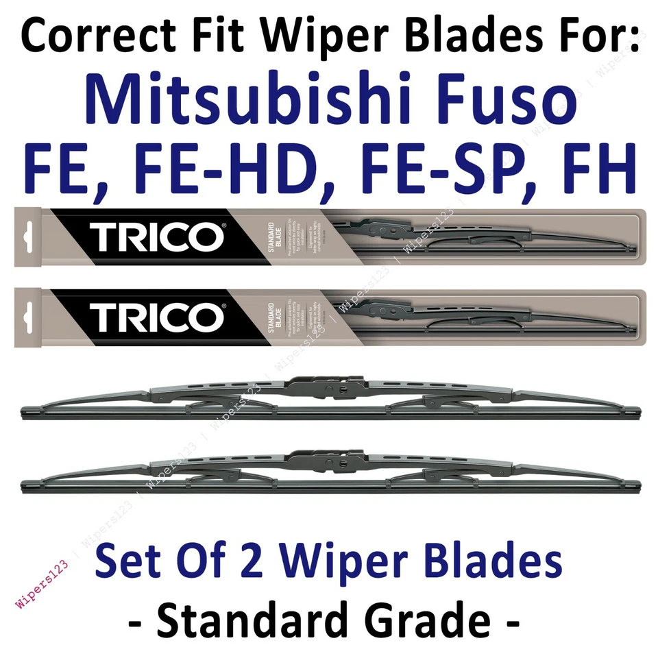 Paquete de 2 limpiaparabrisas estándar - apto para Mitsubishi Fuso FE FH Series 1996-2004 - 30210x2 Foto 1 de 1