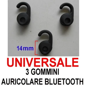 3 GOMMINI AURICOLARE BLUETOOTH CUFFIE SILICONE SAMSUNG JABRA MOTOROLA PLANTRONIC - Foto 1 di 1