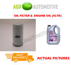 PETROL OIL FILTER + FS 5W30 ENGINE OIL FOR FORD FOCUS 1.6 101 BHP 1998-05