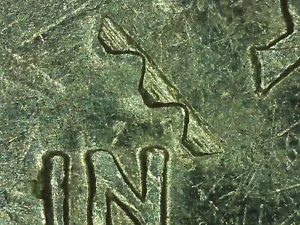 2000 P MASSACHUSETTS WASHINGTON QUARTER ( DIE CAP ) OR ( EMBEDDED OBJECT ) - Picture 1 of 5