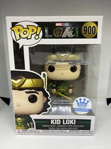 Funko POP! Kid Loki #900 Funko Shop Exclusive Metallic Bobble-Head Marvel JUNE - Picture 1 of 6