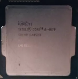 Intel Core i5-4670 SR14D 3.40GHz 6M Socket 1150 Quad Core DESKTOP CPU Processor - Picture 1 of 2