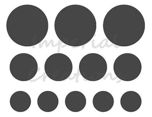CIRCLE Shape 3 Diferentes Tamaños 8.5 x 11 Plantilla Hoja de Plástico NUEVA S5 - Imagen 1 de 2