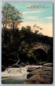 Postcard: Railroad Arch, Berkshire Hills, B. & A. R. R., ca. 1908-20, Unposted - Picture 1 of 2