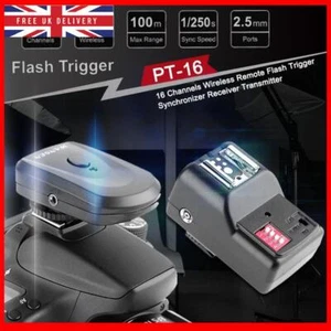 Hot Shoe Flash Lamp 16 Channels Radio Wireless Remote Speedlite Flash Trigger - Picture 1 of 8