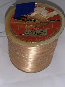 Línea de pesca giratoria rosa monofilamento línea práctica Jeros Tackle 10 libras NOS - Imagen 1 de 7