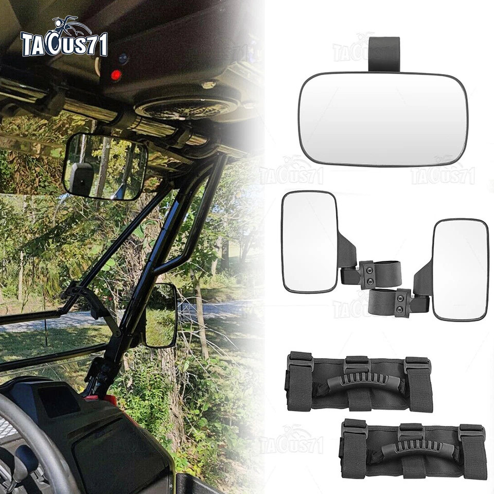 Fit Honda Pioneer 1000 500 700 Adjustment Side View Mirror Handle Grab UTV ATV