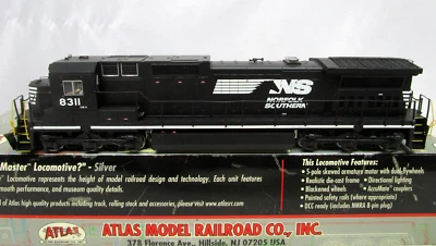 Atlas HO NS Norfolk Southern Dash 8-40C Diesel Locomotive #8311 DCC Sound - Image 1 of 4