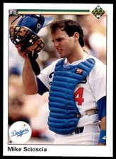 1990 Upper Deck Mike Scioscia . Los Angeles Dodgers #298