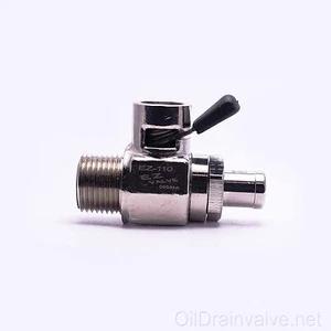 EZ Engine Oil Drain Valve EZ-110(NPT3/8-18) & Straight Hose End H-001 COMBO PACK - Picture 1 of 1