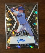 2023 Leaf Exotic Curtis Mead Tampa Bay Rays Auto Snakeskin Refractor RC SP 3/5