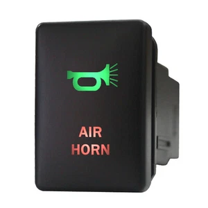 AIR HORN 9B54GRM Push switch 12V LED green red momentary For Toyota Tundra 3A - Bild 1 von 1