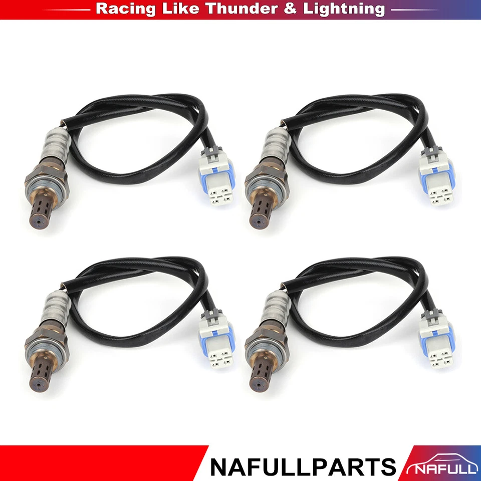 4pcs Upstream+Downstream for 2003-2005 GMC Yukon 4.8L Oxygen Sensor O2 02 - Image 1 of 1