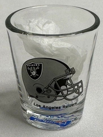 Vintage Los Angeles Raiders 2 oz Shot Glass Officially Licensed NFL Cover