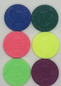 Vintage anni '90 Stack N Smack Pog/Slammers, 6 colori diversi - Foto 1 di 8