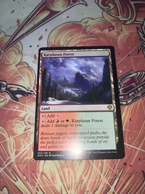 Karplusan Forest Dominaria United Non Foil OFF CENTER ERROR - Image 1 of 2
