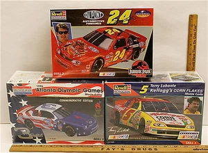 3 Chevy Monte Carlo 1/24 Revell Model Kits 1997 Jussasic Kelloggs Olympic Sealed - Picture 1 of 6