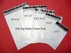50 Poly Bag Mailer Variety Pack ~ 5 Sizes ~ Self-Sealing Shipping Envelope Bags