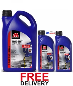 MILLERS TRIDENT LONGLIFE 5w30 Fully Synthetic Performance Engine Oil - 7L - Picture 1 of 1