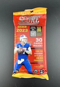 NFL FOOTBALl 2023 SCORE 30 Baseball Cards Dots Gold & Red Parallels NEW SEALED - Picture 1 of 2