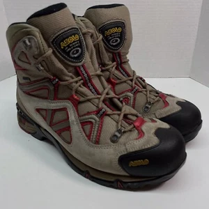 Asolo Stynger GTX Gore Tex Hiking Boots Waterproof Ankle Women 11 Tan Brown Red - Picture 1 of 18