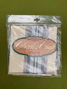 NEW 15X15” CHARLES CRAFT HOPSCOTCH TARTAN PLAID CROSS STITCH FABRIC WILLIAMSBURG - Picture 1 of 2