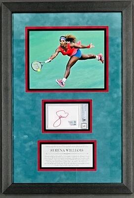 Serena Williams (Tennis Star) signed cut custom framed display-BAS Mint 10 - Image 1 of 4