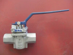 Válvula de enchufe forrada con manguito FLUOROSEAL Fig: 152SEWL 1" 150 roscado NPT bloqueable - Imagen 1 de 8