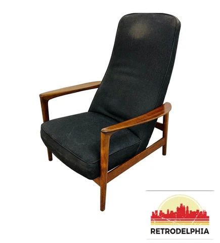 Mid-Century Danish Modern Walnut Lounge Chair Cover