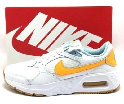 *NEW* Men Nike Air Max SC White/Yellow/Aqua  (FJ3997 100 ), Sz 8.0 ~ 13.0 - Image 1 of 4