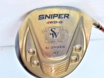 KATANA GOLF CLUB SWORD SNIPER 4WD-G Goose Neck 46.75in Loft-10 S-FLEX DRIVER NWO - Image 1 of 4