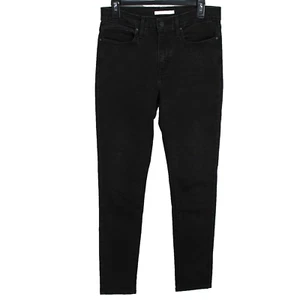 Pantalones de mezclilla ajustados adelgazantes Levis para mujer talla 30 negros elásticos - Imagen 1 de 6